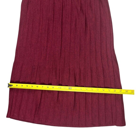 Eileen Fisher Dress Size Petite Small 100% Wool Italian Yarn Rib Release Pleats - Picture 11 of 14